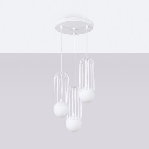 Lampe Suspendue Brina 3p Blanc