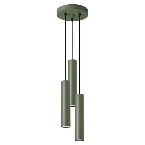Lampe Pendante Lagos 3p Vert Olive