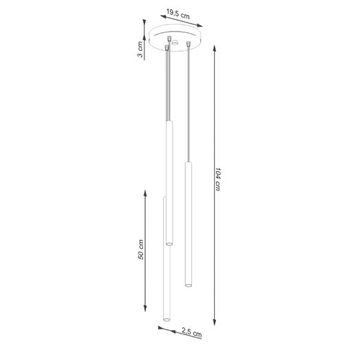 Lampe Pendante Pastelo 3p Vert Olive