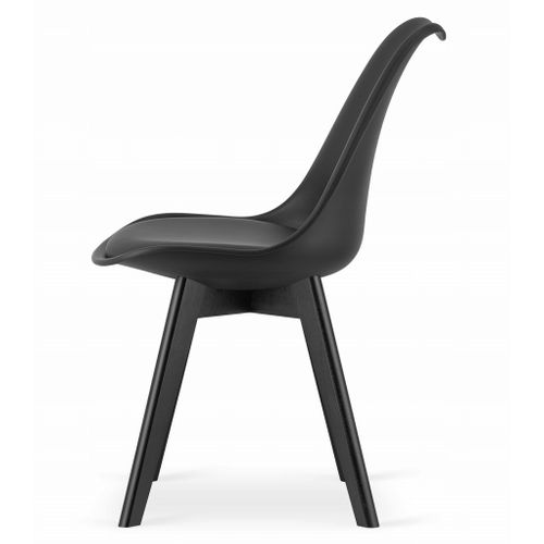 Ensemble Table Rectangulaire 120x80 Craft + 4 Chaises Mark Noires