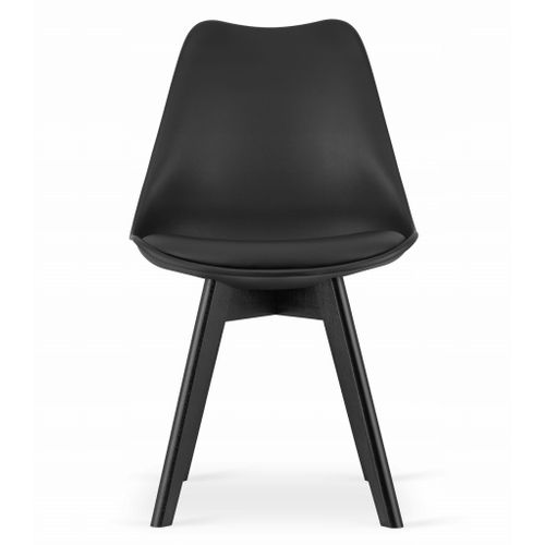 Ensemble Table Rectangulaire 120x80 Craft + 4 Chaises Mark Noires