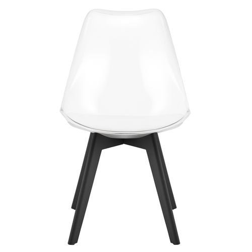 Chaise Mark - Transparentes / Pieds Noirs X 4 60x50x50