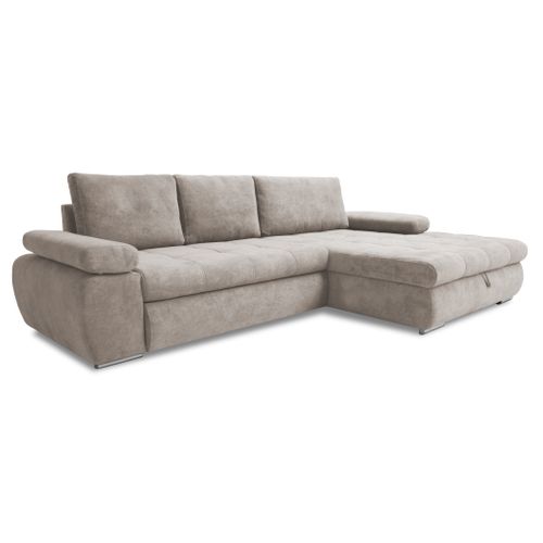 Canapé d'angle convertible méridienne droite ARGOS tissu Aston 2