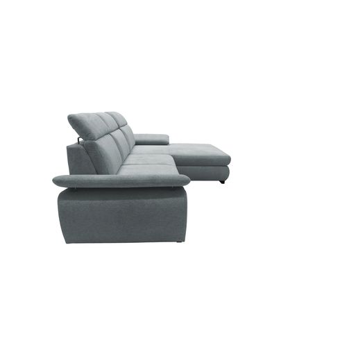 Canapé d'angle convertible COLBY méridienne à droite coloris ice blue 13