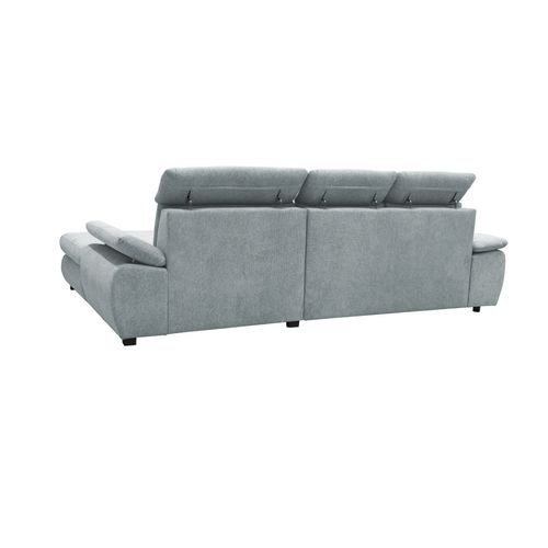 Canapé d'angle convertible COLBY méridienne à droite coloris ice blue 13