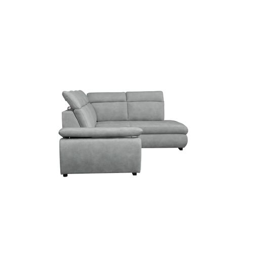 Canapé d'angle convertible COLBY coloris grey droit