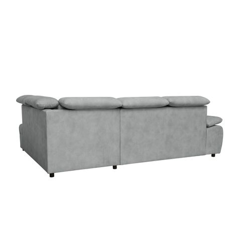 Canapé d'angle convertible COLBY coloris grey droit