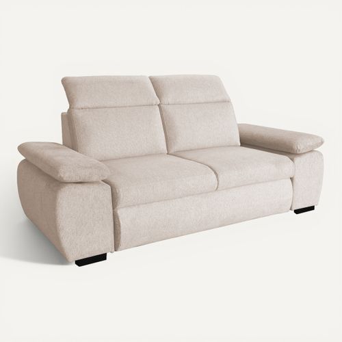 Canapé fixe 2  places COLBY coloris beige vue 3/4