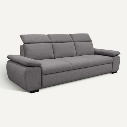 Canapé convertible 3 places COLBY coloris anthracite 19 vue 3/4