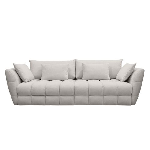 Canapé fixe 4 places CAPSIO coloris blanc cassé