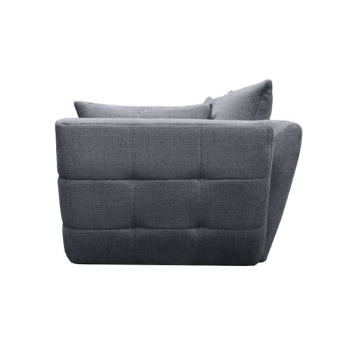 Canapé fixe 4 places CAPSIO coloris gris vue de profil