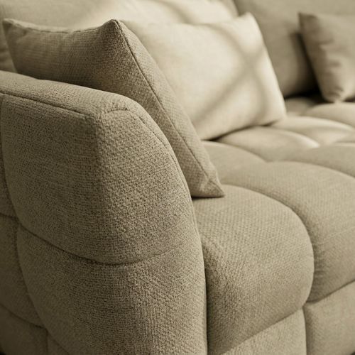 Canapé fixe 4 places CAPSIO coloris beige vue détaillée