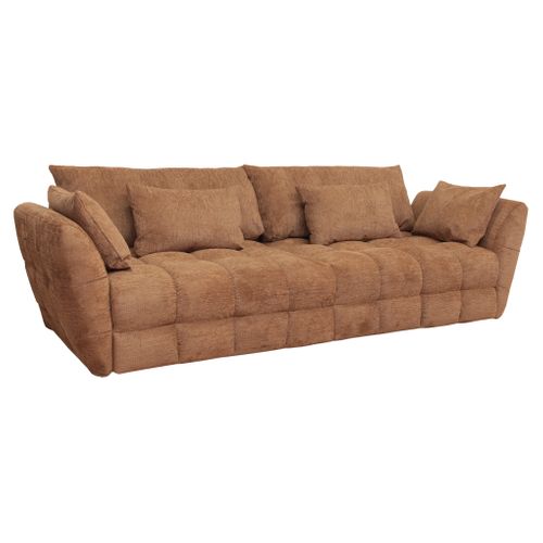 Canapé fixe 4 places CAPSIO coloris rouille