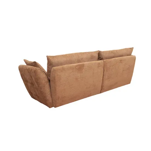 Canapé fixe 4 places CAPSIO coloris rouille