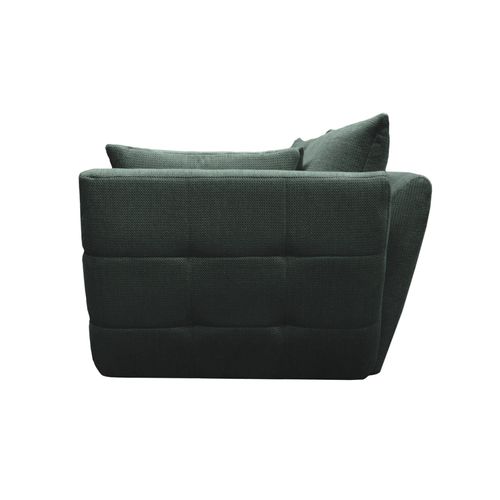 Canapé fixe 4 places CAPSIO coloris vert vue de profil