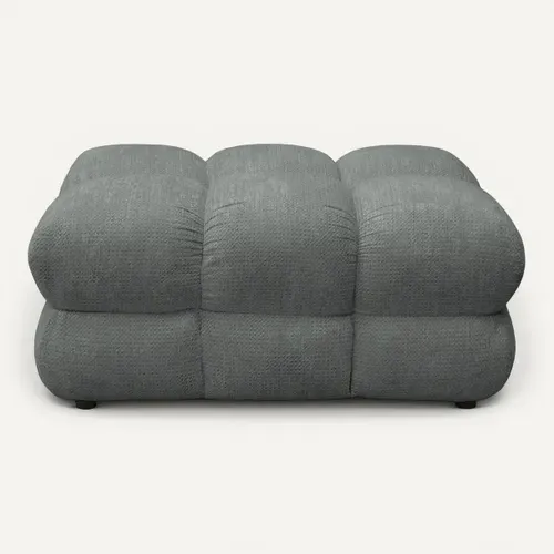 Pouf CAPSIO tissu vert vue de face