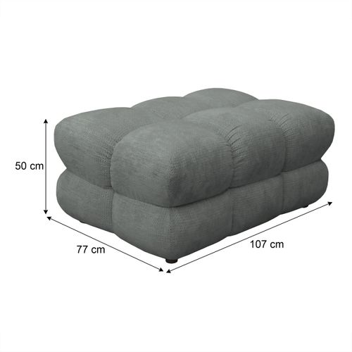 Pouf CAPSIO tissu vert