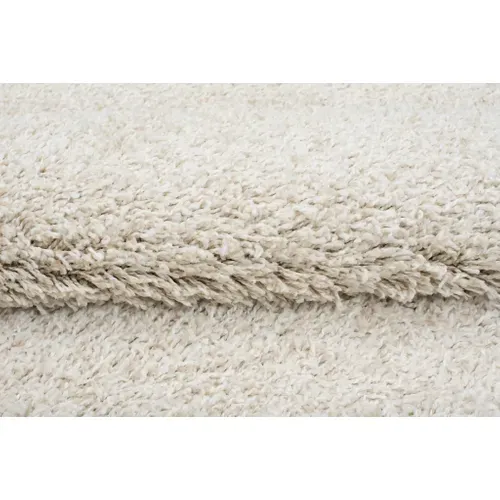 Tapis Salon Beige Uni Moelleux Epais Poil Long Shaggy 300 X 400 Cm