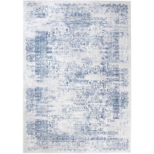 Tapiso Tapis Salon Moderne Bleu Blanc Gris Vintage Doux Sky 180x250