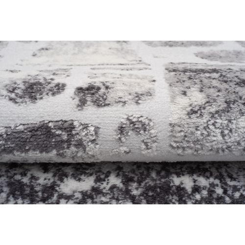 Tapis DE LUXE moderne 624 Cadre - Structural gris / vert 160x220 cm