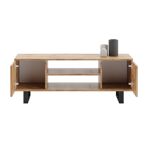 Meuble TV Focus 135 Cm Au Design Loft Moderne Et Fonctionnel