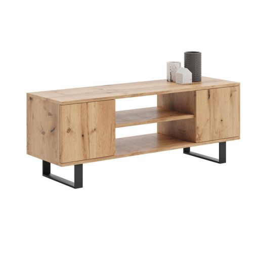 Meuble TV Focus 135 Cm Au Design Loft Moderne Et Fonctionnel