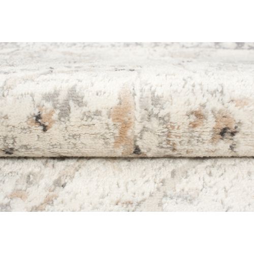 Tapis Salon Vintage Beige Gris Crème Bordé 200x300 Valley
