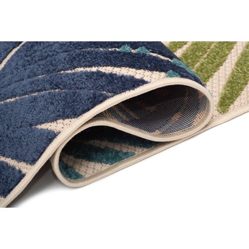Tapis Intérieur Extérieur Bleu Vert Rouge Orange Feuilles Résistant Sisal Patio 200x300
