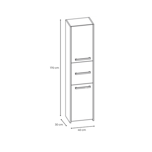 Armoire De Salle De Bain, Chêne Artisan, 70 X 40 X 30 Cm