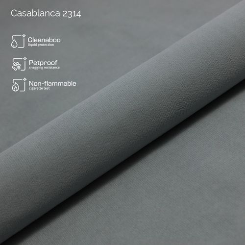 Lit Adulte 180x200 Cm Limba Matelas Ressorts Intégrés, Rangement, Surmatelas Velours Gris Clair
