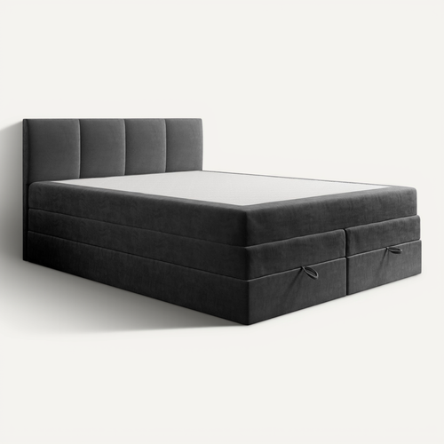 Box Spring Prado Lit Boxspring 180x200 Cm Prado Avec Rangement Et Matelas Ressorts ...