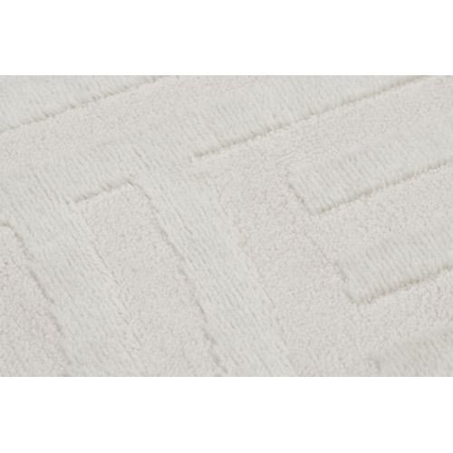 Hygge Moderne Crème Blanc Géométrique 3d - 160x220cm