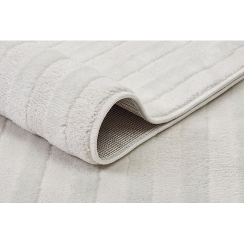 Hygge Moderne Crème Blanc Géométrique 3d - 160x220cm