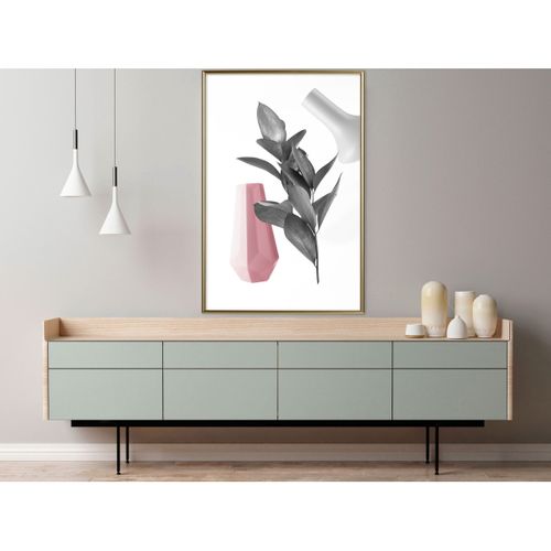 Affiche Murale Encadrée "floral Alchemy I" 40 X 60 Cm Doré