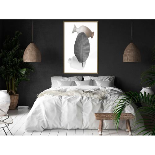 Affiche Murale Encadrée "floral Alchemy Iv" 40 X 60 Cm Doré