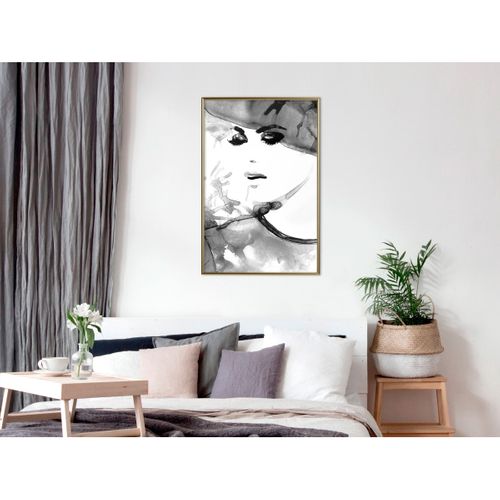 Affiche Murale Encadrée "class And Style" 40 X 60 Cm Doré