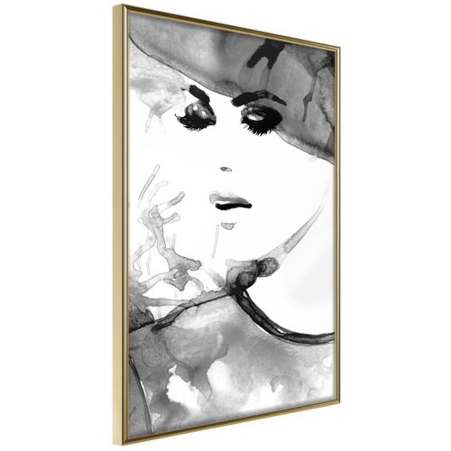 Affiche Murale Encadrée "class And Style" 40 X 60 Cm Doré