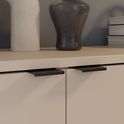 Meuble TV L.129cm AMBROISE beige