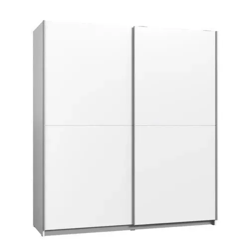 Armoire Coulissante Blanche Ulos 2 Portes, 170,3x61,2x190,5 Cm