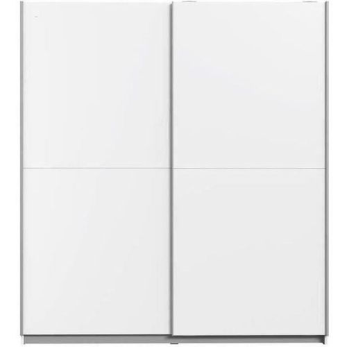 Armoire Coulissante Blanche Ulos 2 Portes, 170,3x61,2x190,5 Cm