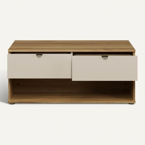Table basse UNIK Imitation chêne / grège