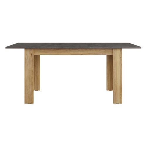 Table extensible L. 140/180 cm UNIK Imitation chêne / béton