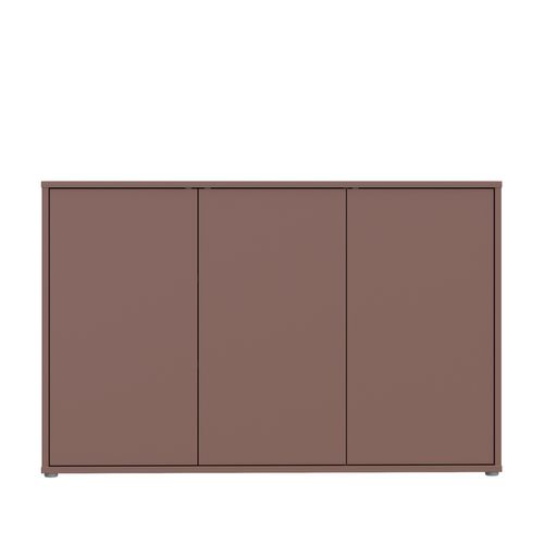Buffet 3 portes CANELLE Terracotta vue de face