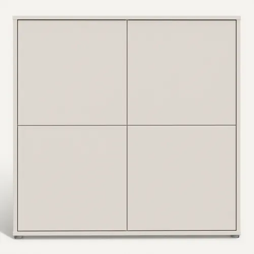 Buffet haut 4 portes CANELLE Sable vue de face