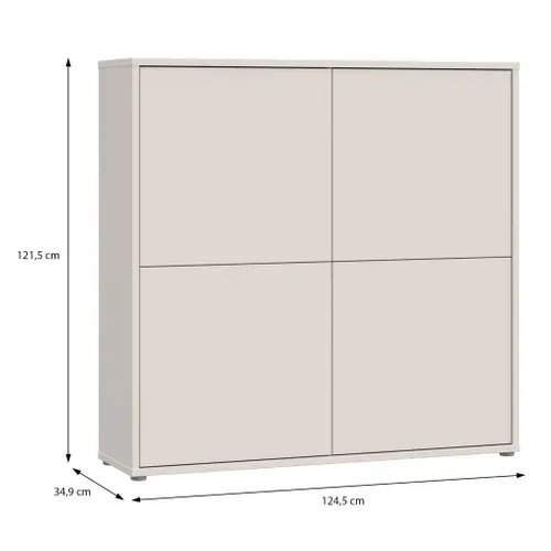 Buffet haut 4 portes CANELLE Sable
