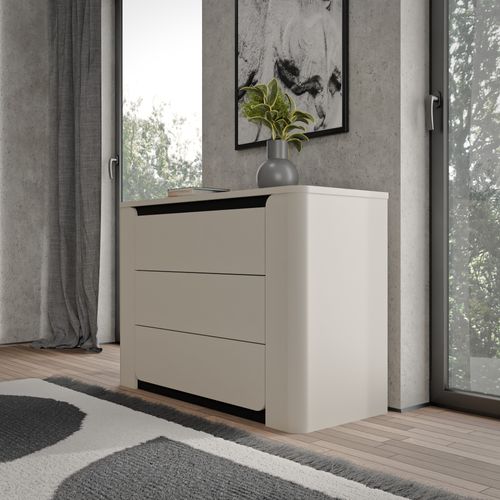 Commode 3 tiroirs VICTOR sable