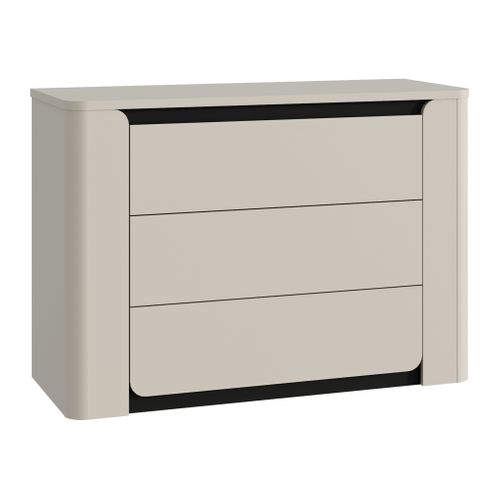 Commode 3 tiroirs VICTOR sable