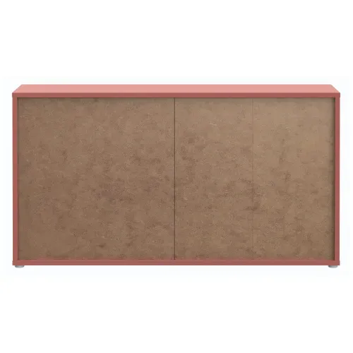 Commode 6 tiroirs CANELLE terracotta vue de derrière