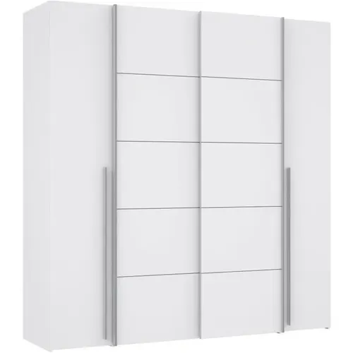 Armoire Narago Décor Blanc Mat 2 Portes Coulissantes L200 X P61 X H210 Cm