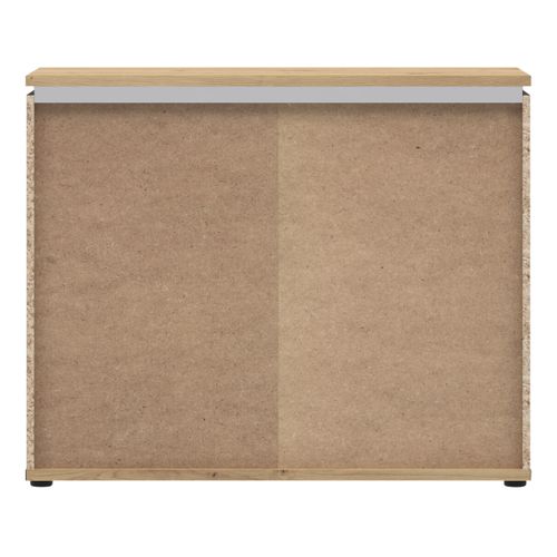 Commode IZO 3 tiroirs imitation Chêne et noir IZO COMMODE 3T